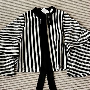 M Stripped blouse